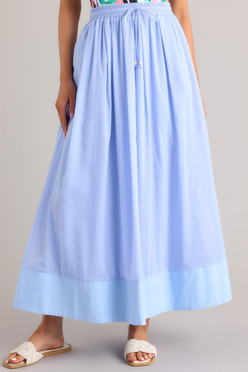 Through The Looking Glass Periwinkle Maxi Skirt