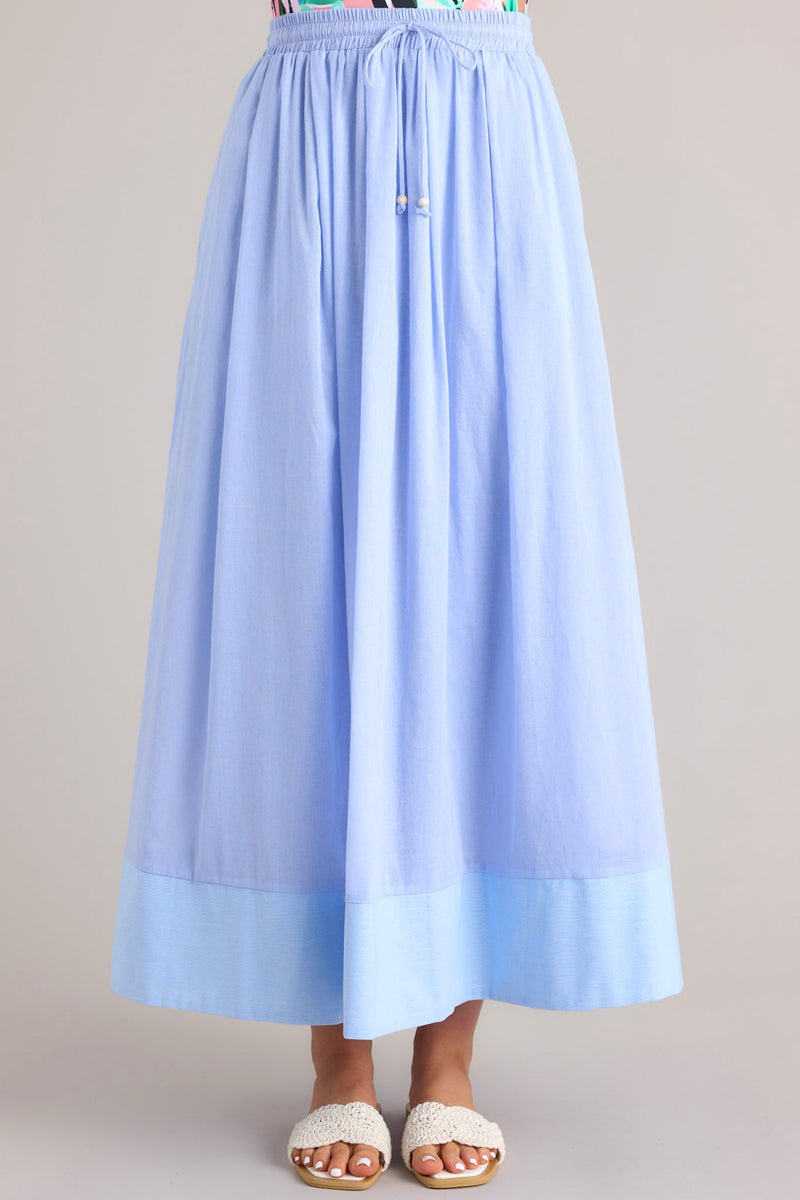 Through The Looking Glass Periwinkle Maxi Skirt