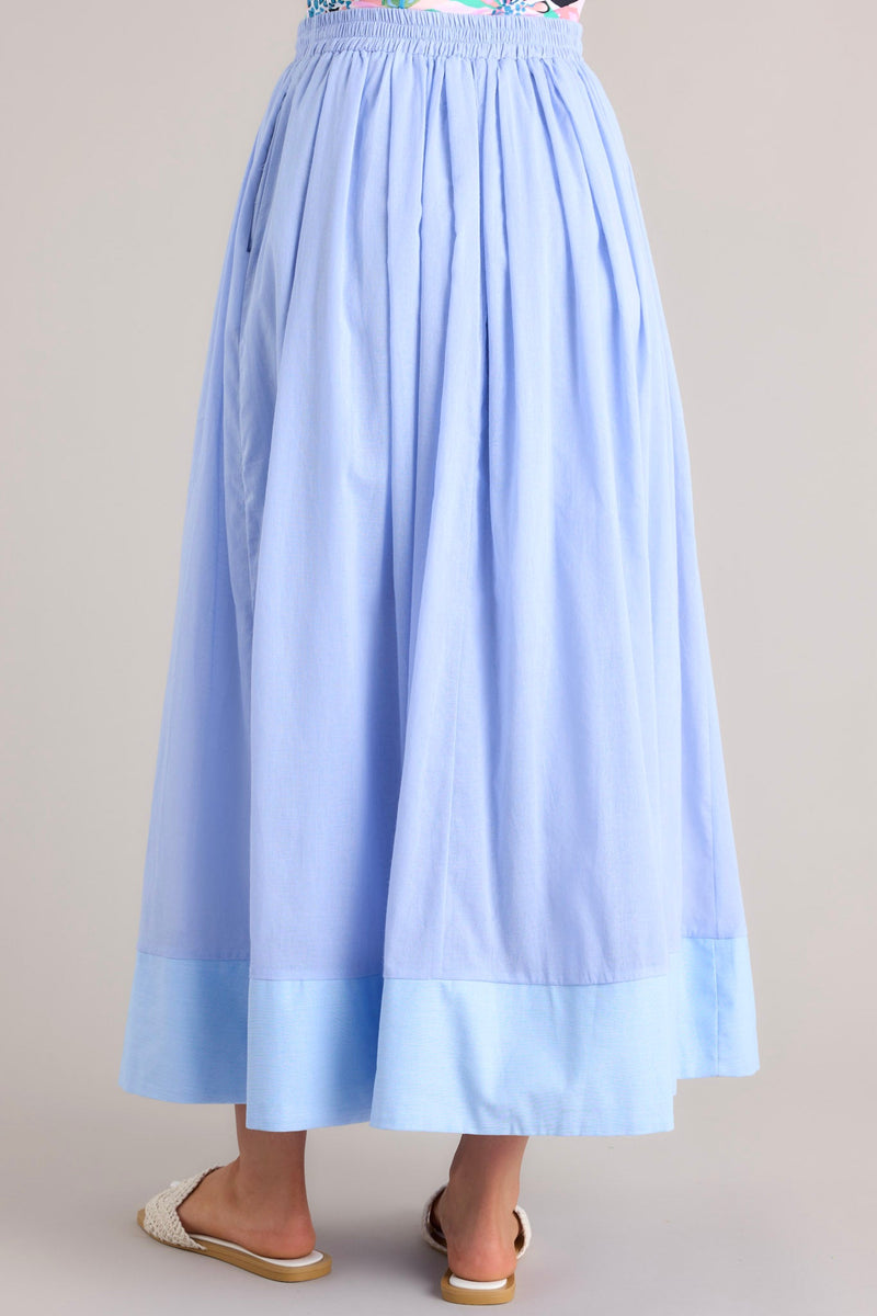 Through The Looking Glass Periwinkle Maxi Skirt