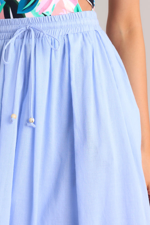 Through The Looking Glass Periwinkle Maxi Skirt