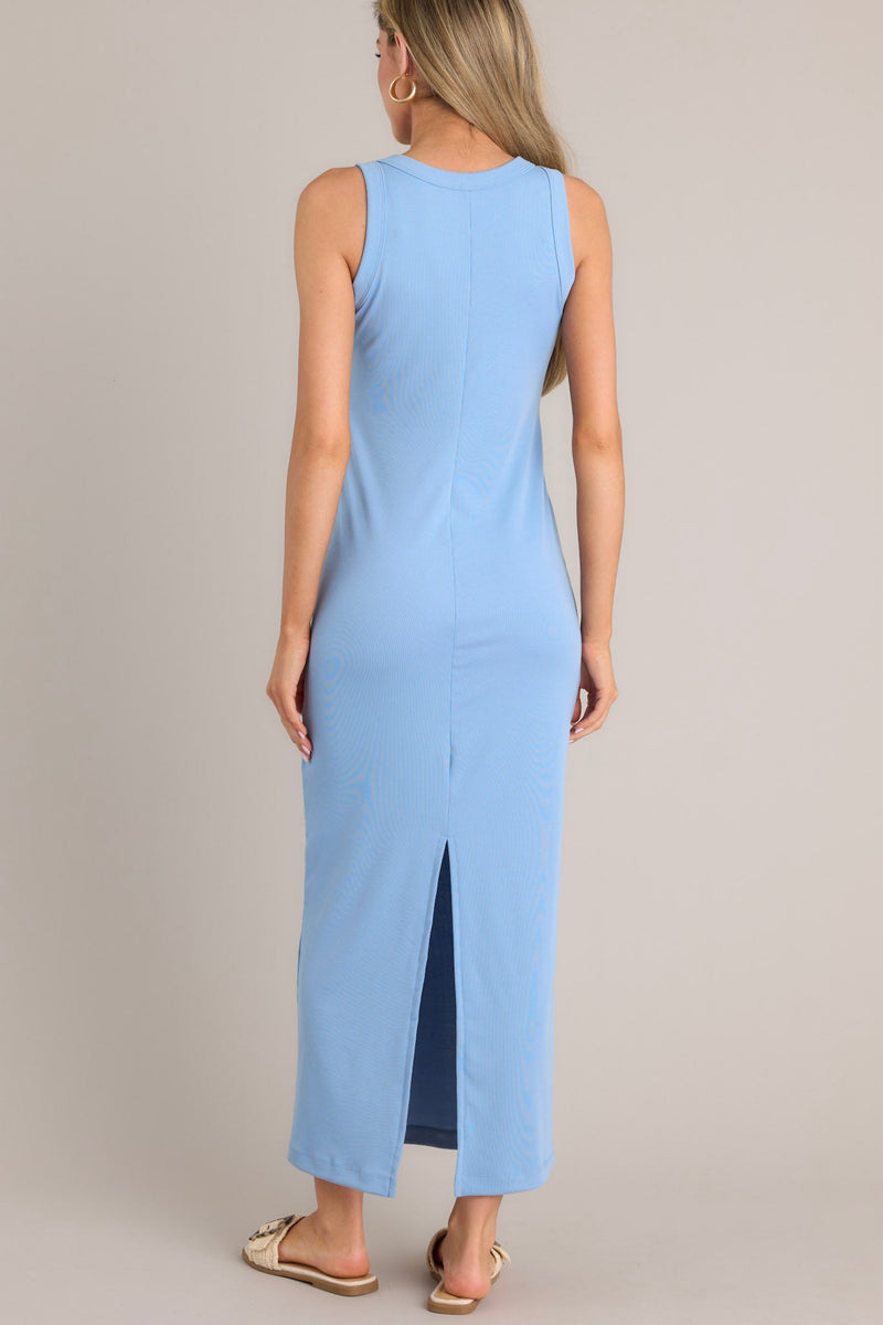 Tranquil Waters Light Blue Maxi Dress