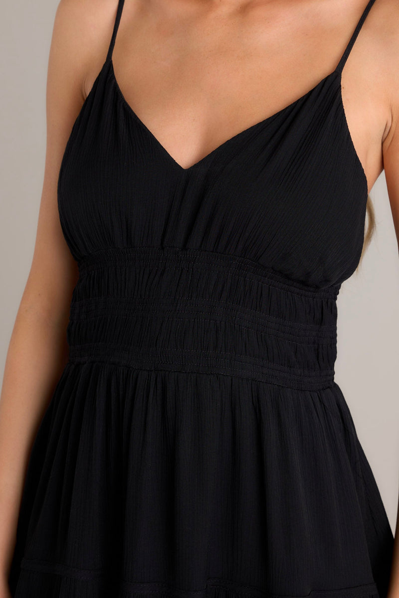 Skyline Grace Black Maxi Dress