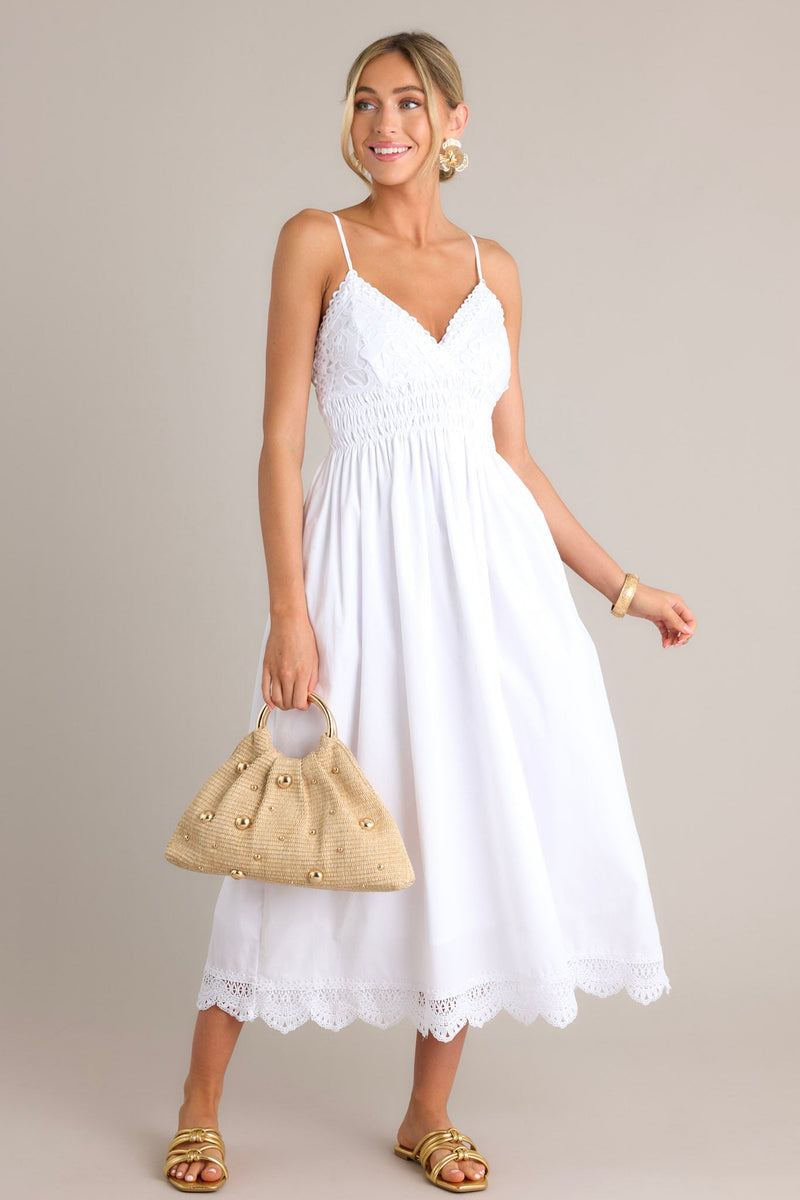 Ethereal Elegance White Maxi Dress