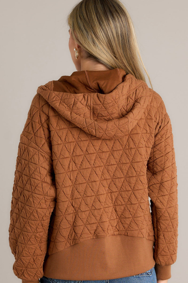 Stormy Skies Copper Quilted Jacket